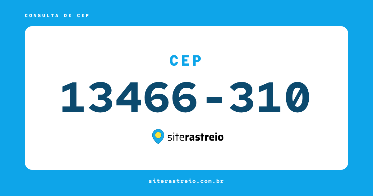 13466310 | CEP 13466-310 é de onde? Endereço e todas informações