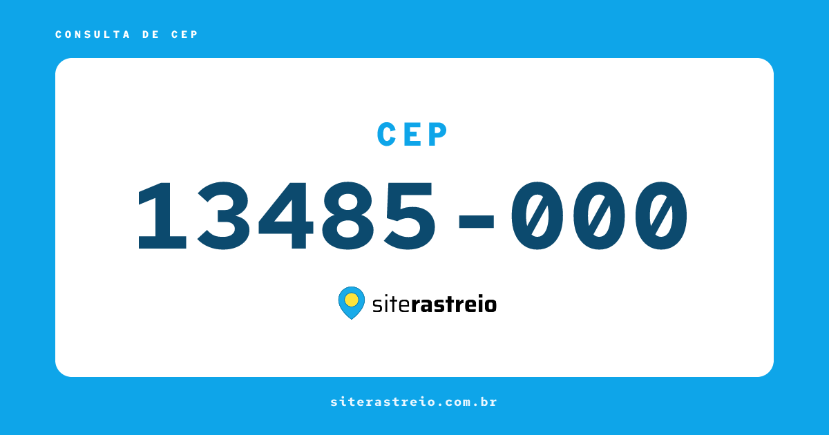 13485000 | CEP 13485-000 é de onde? Endereço e todas informações