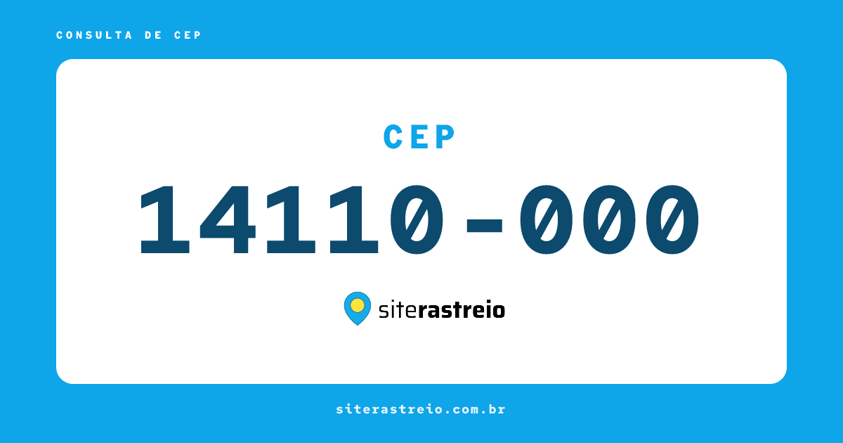 14110000 | CEP 14110-000 é de onde? Endereço e todas informações