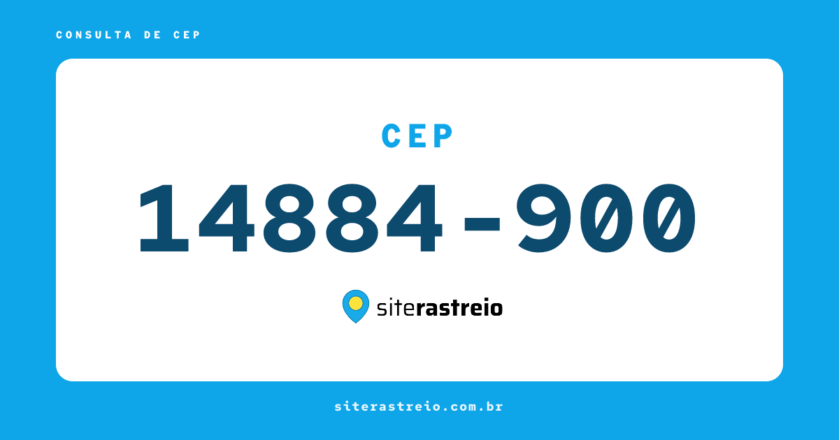 14884900 | CEP 14884-900 é de onde? Endereço e todas informações