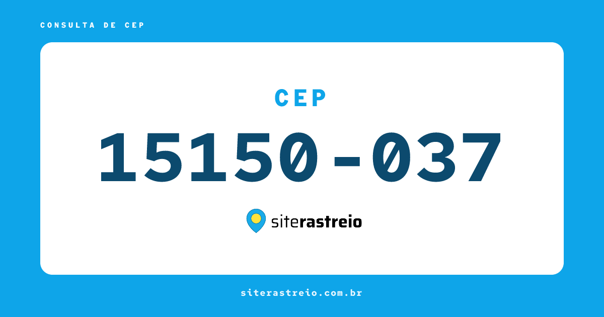15150037 | CEP 15150-037 é de onde? Endereço e todas informações