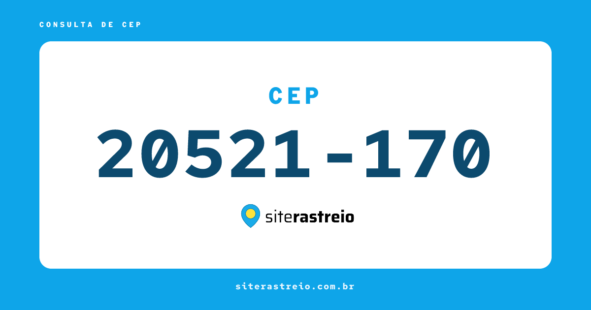 20521170 | CEP 20521-170 é de onde? Endereço e todas informações