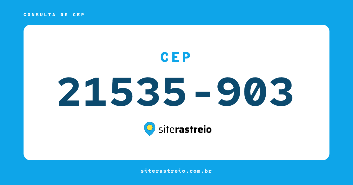 21535903 | CEP 21535-903 é de onde? Endereço e todas informações
