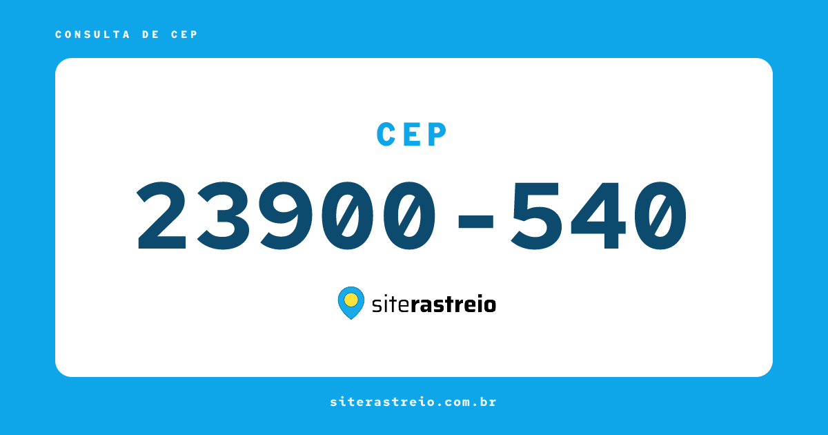 23900540 | CEP 23900-540 é de onde? Endereço e todas informações
