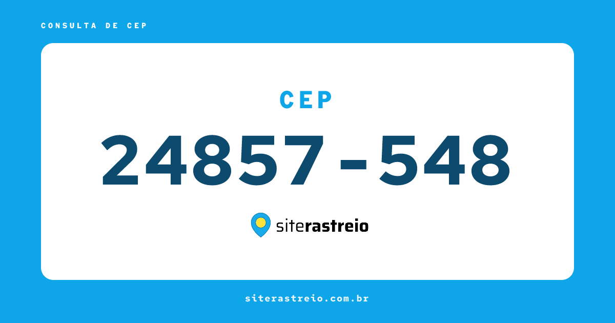 24857548 | CEP 24857-548 é de onde? Endereço e todas informações