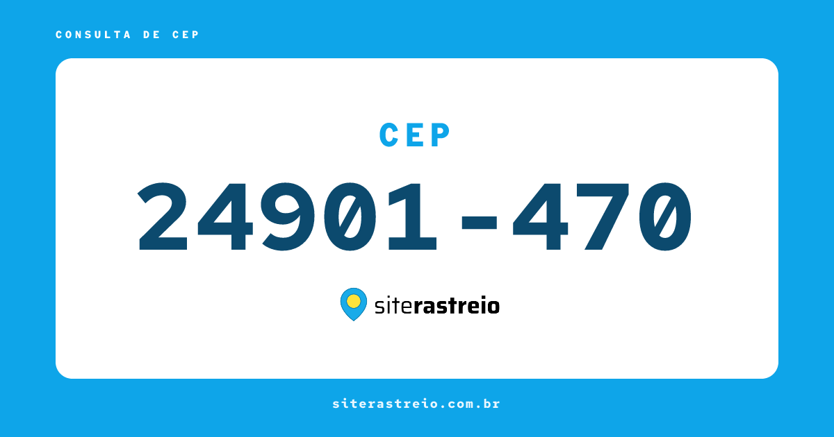 24901470 | CEP 24901-470 é de onde? Endereço e todas informações