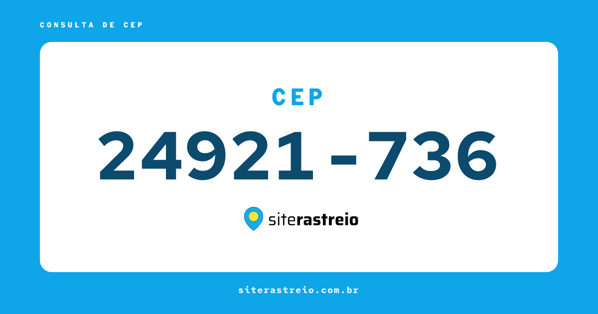 24921736 | CEP 24921-736 é de onde? Endereço e todas informações