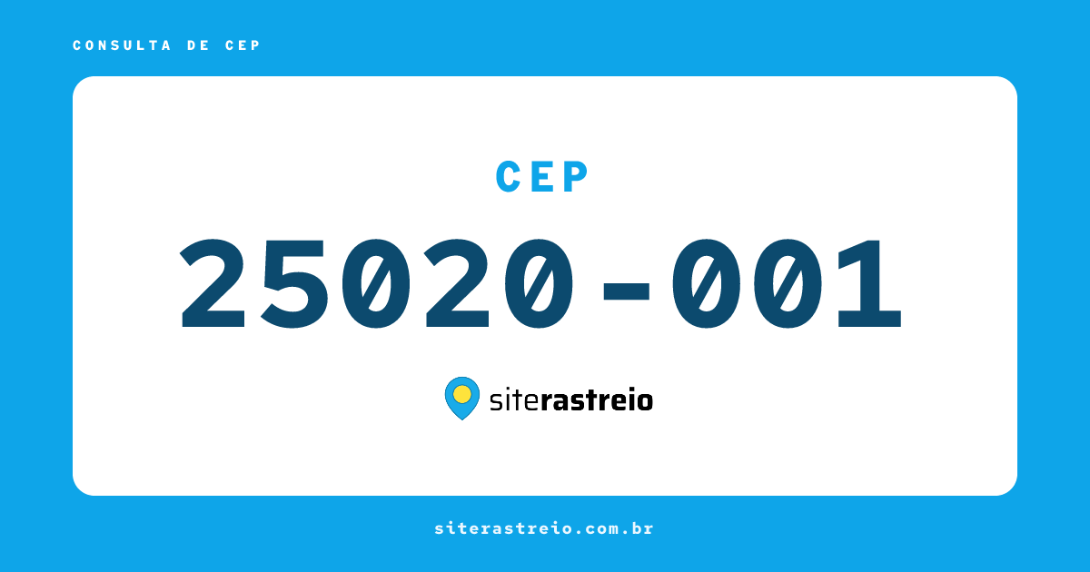 25020001 | CEP 25020-001 é de onde? Endereço e todas informações