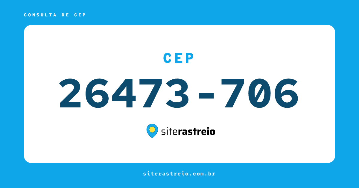 26473706 | CEP 26473-706 é de onde? Endereço e todas informações