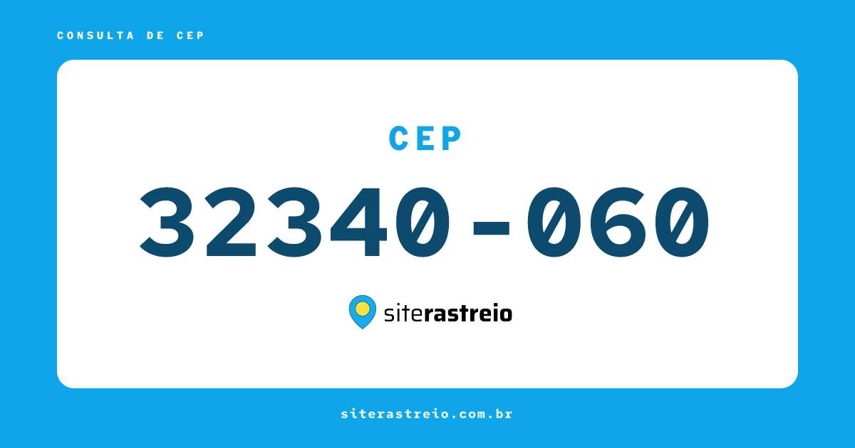 32340060 | CEP 32340-060 é de onde? Endereço e todas informações