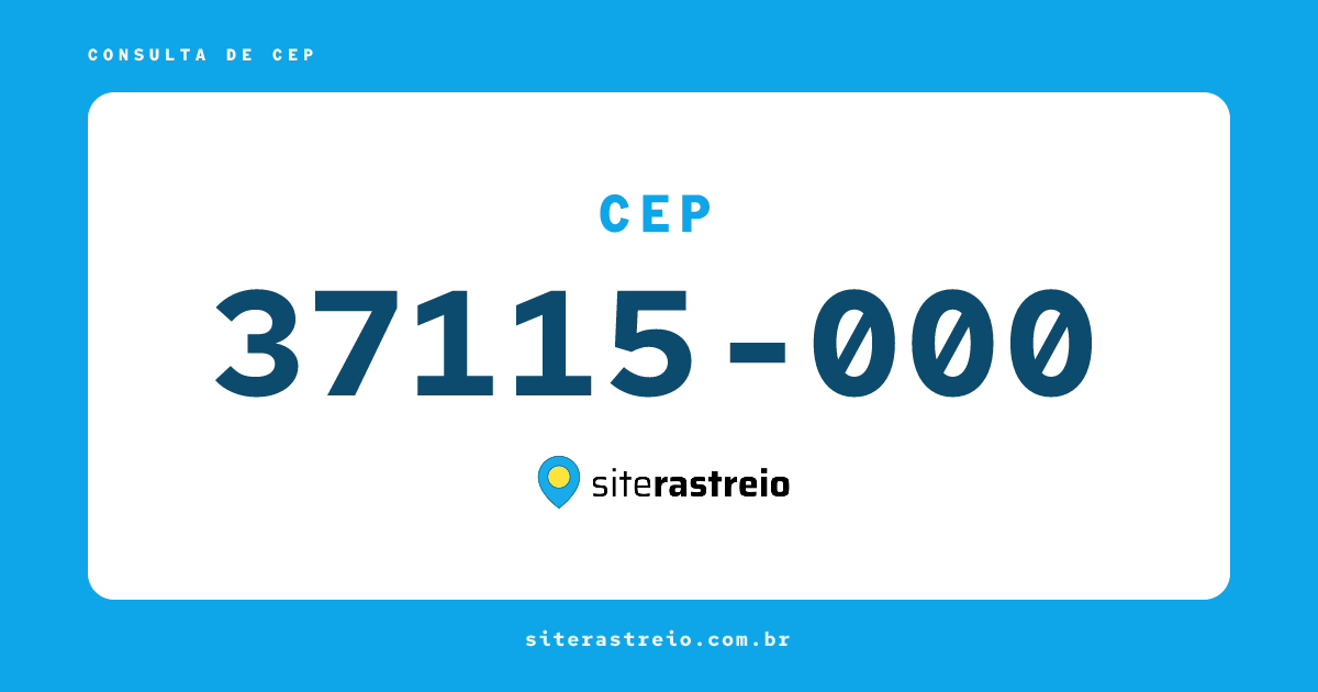 37115000 | CEP 37115-000 é de onde? Endereço e todas informações
