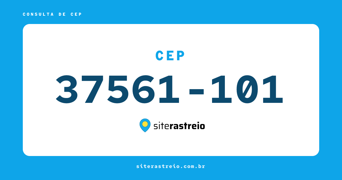 37561101 | CEP 37561-101 é de onde? Endereço e todas informações