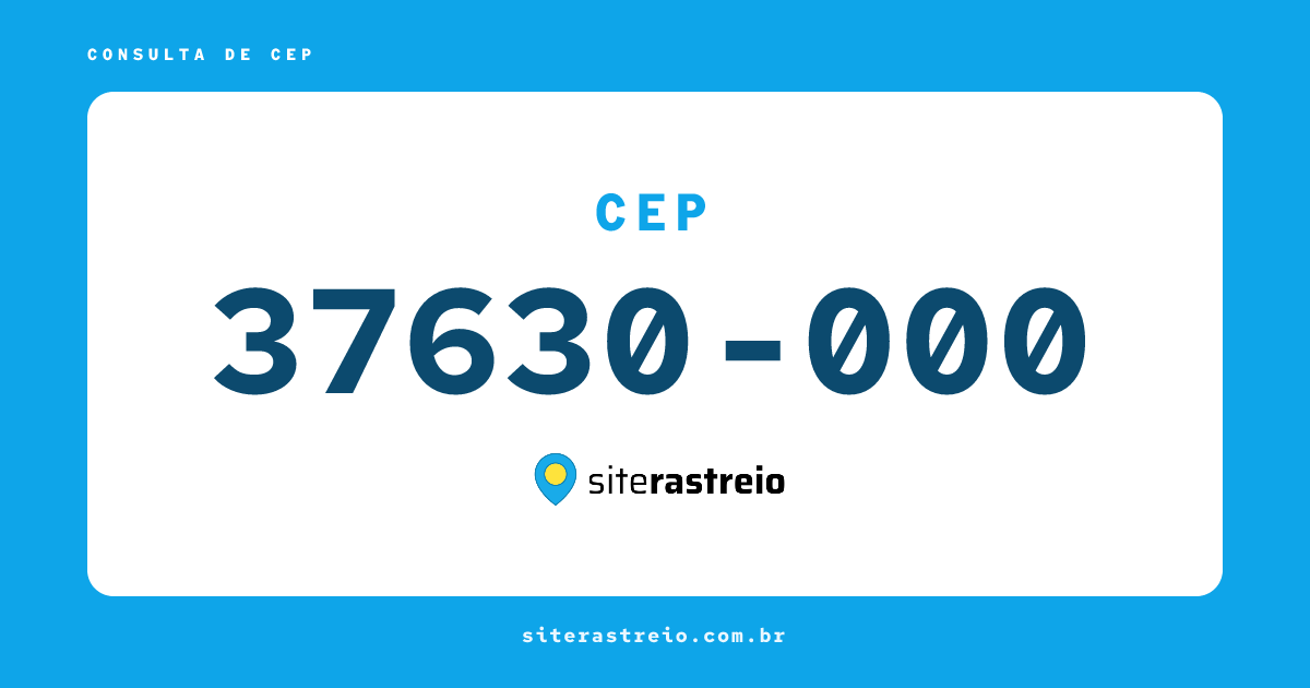 37630000 | CEP 37630-000 é de onde? Endereço e todas informações