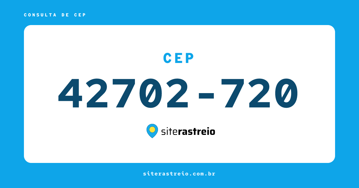 42702720 | CEP 42702-720 é de onde? Endereço e todas informações