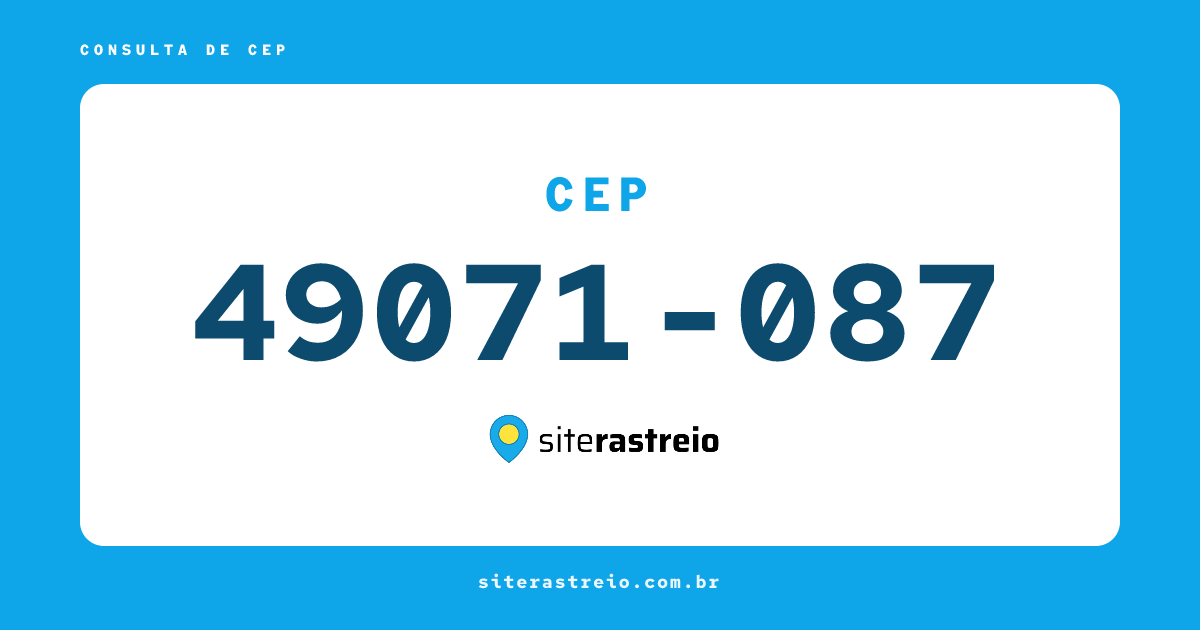 49071087 | CEP 49071-087 é de onde? Endereço e todas informações