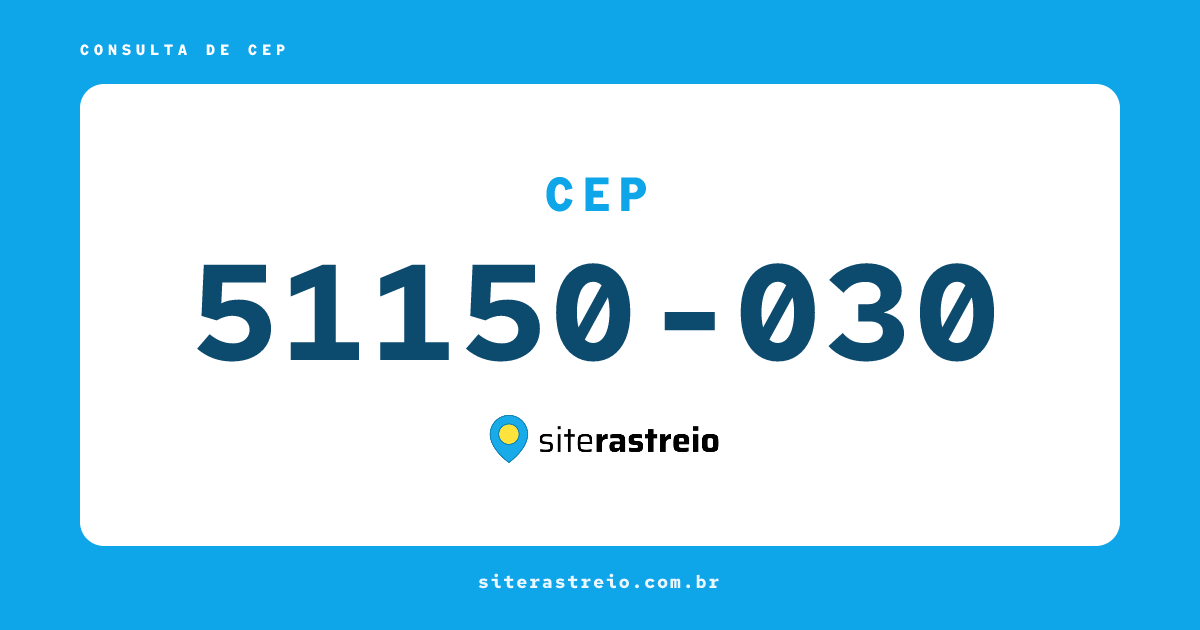 51150030 | CEP 51150-030 é de onde? Endereço e todas informações