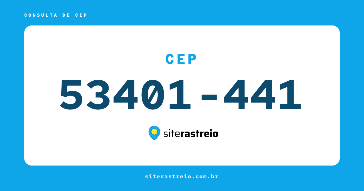 53401441 | CEP 53401-441 é de onde? Endereço e todas informações