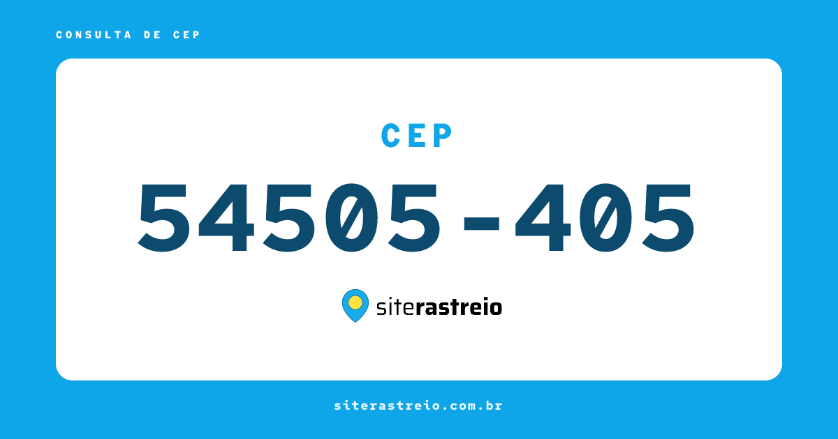54505405 | CEP 54505-405 é de onde? Endereço e todas informações