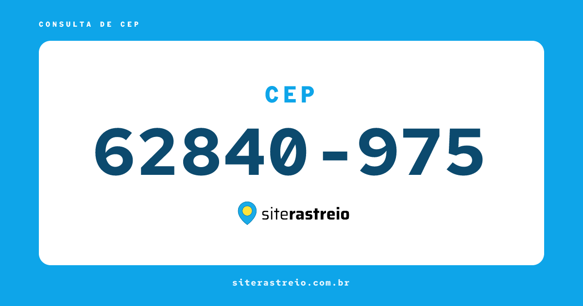 62840975 | CEP 62840-975 é de onde? Endereço e todas informações