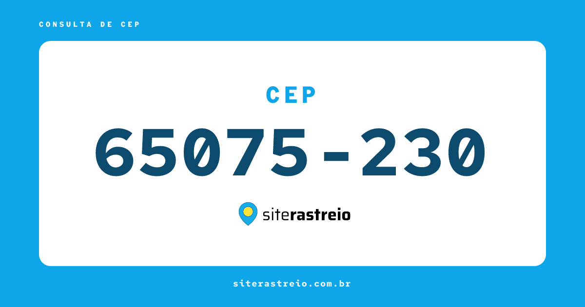 65075230 | CEP 65075-230 é de onde? Endereço e todas informações