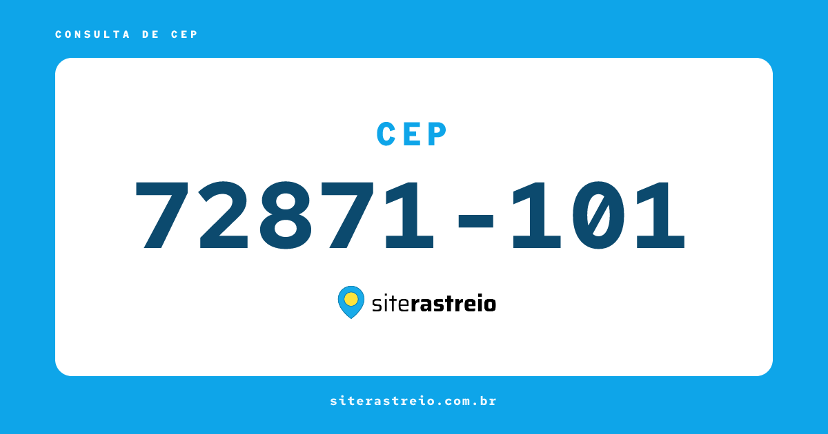 72871101 | CEP 72871-101 é de onde? Endereço e todas informações