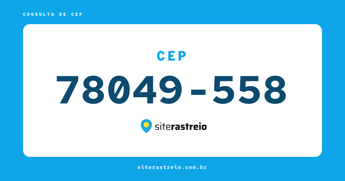 78049558 | CEP 78049-558 é de onde? Endereço e todas informações