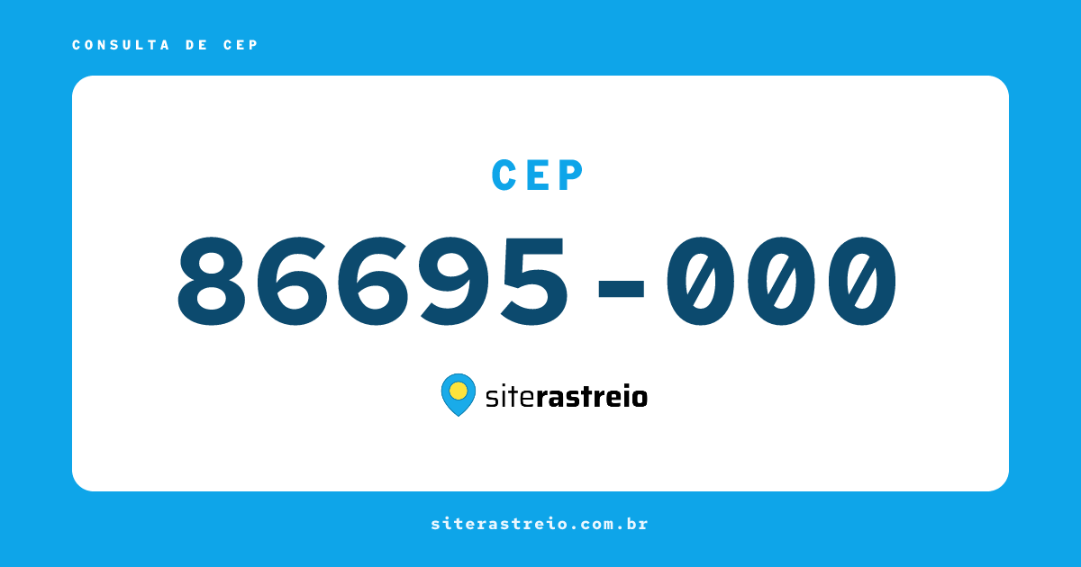 86695000 | CEP 86695-000 é de onde? Endereço e todas informações