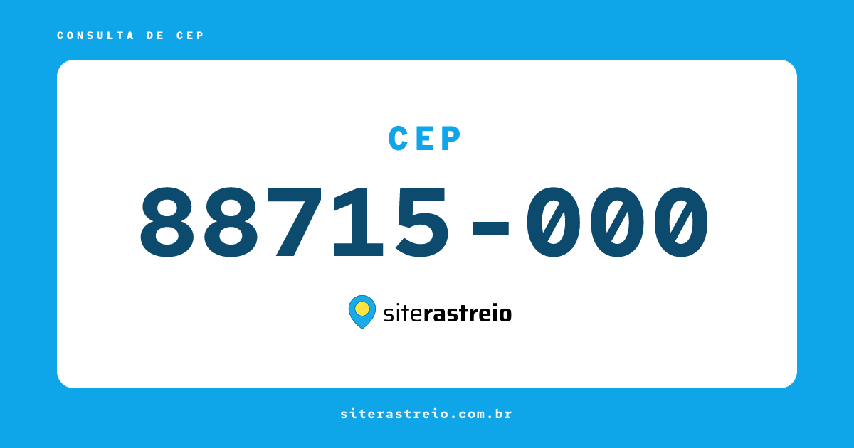 88715000 | CEP 88715-000 é de onde? Endereço e todas informações